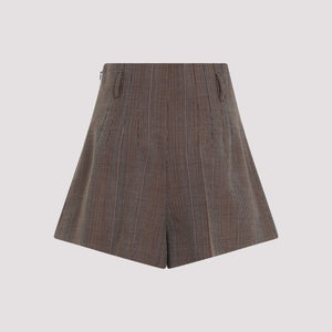 PRADA Luxurious Brown Wool Shorts for Women
