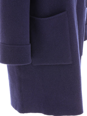 GIOVI Blue Wool and Cashmere Jacket for Women - FW23 Season Collection