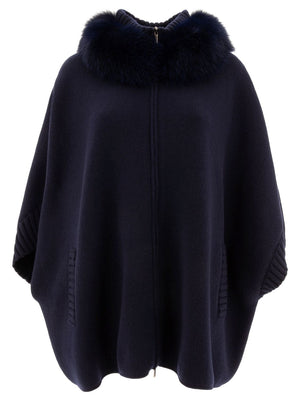 GIOVI Wool and Cashmere Poncho for Women - FW24