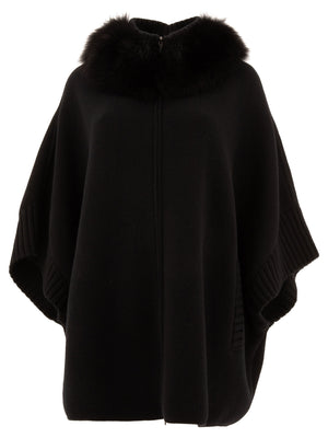 GIOVI Elegant Wool and Cashmere Poncho for Women