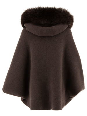 GIOVI Luxury Wool-Cashmere Blend Poncho