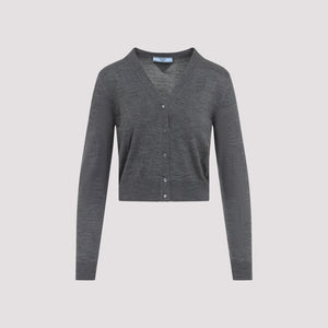 PRADA Virgin Wool Cardigan for Women - Spring/Summer 2025