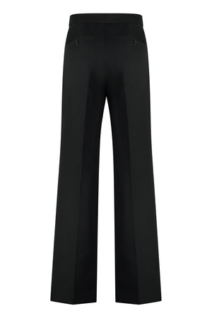 ISABEL MARANT Black Side Striped Wool Trousers for Women - FW23 Collection