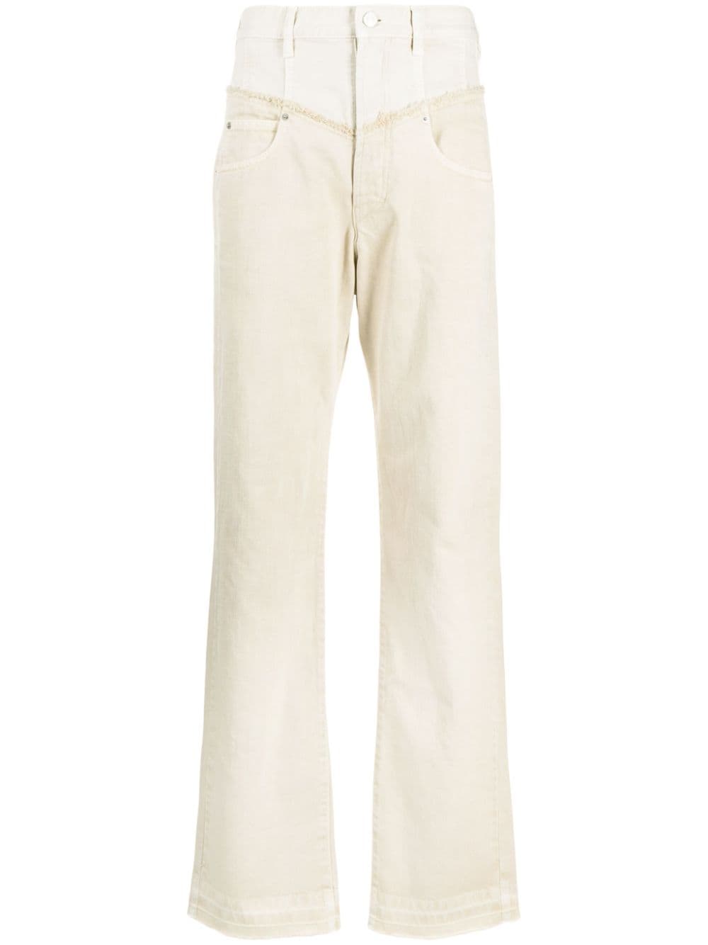 ISABEL MARANT Experience High-Style Comfort: Noemie Straight Leg Jeans in Faded Black