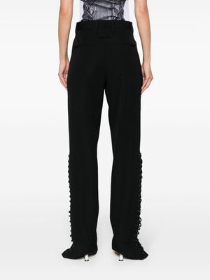 JEAN PAUL GAULTIER Women's Black Straight Pants - 24SS Collection