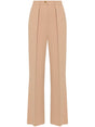 ELISABETTA FRANCHI Emblem Crepe Straight Trousers for Women - FW24