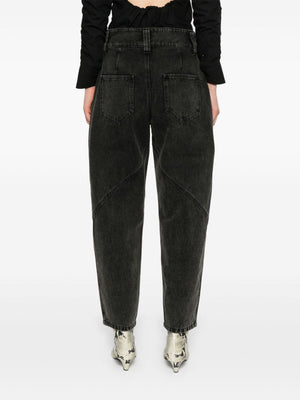 ISABEL MARANT Embroidered Anthracite Pants for Women