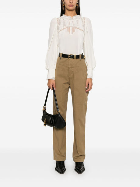 ISABEL MARANT ETOILE Chic Khaki Pants with Pockets for Women