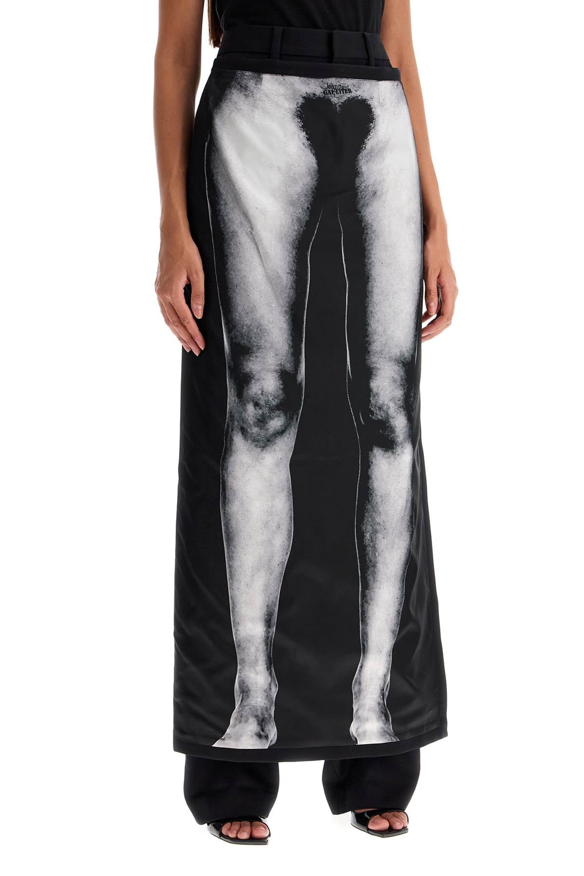 JEAN PAUL GAULTIER Woolen Body Illusion Pants - Size FR 36