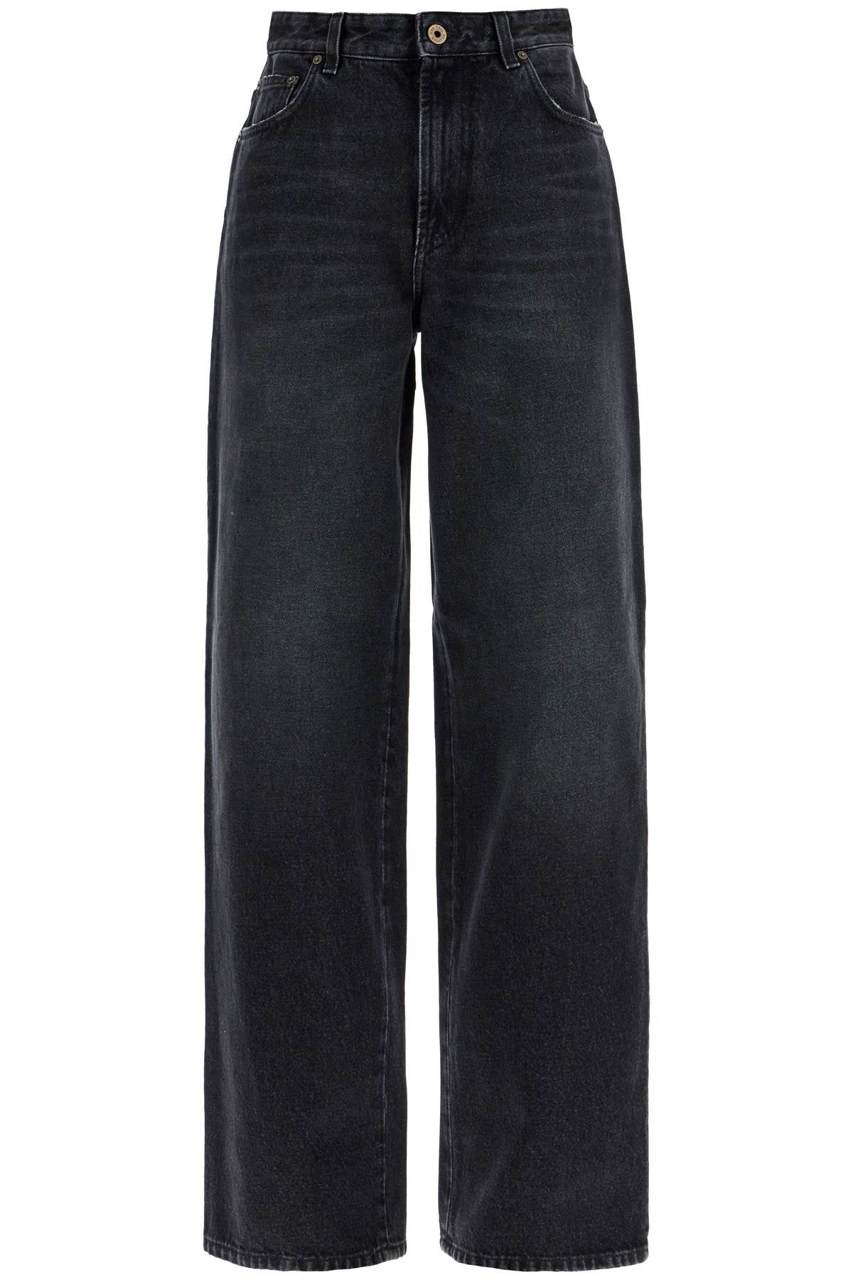 JEAN PAUL GAULTIER Wide Leg Jeans with Iconic Body Print - Size 26