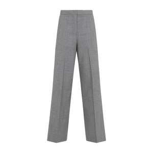 FABIANA FILIPPI Wide Leg Wool Blend Pants for Women