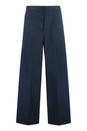 FABIANA FILIPPI Navy High-Waist Wide-Leg Trousers for Women