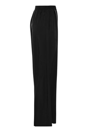 FABIANA FILIPPI Contemporary Elegance Black Jogging Trousers for Women in Cupro Twill Fabric