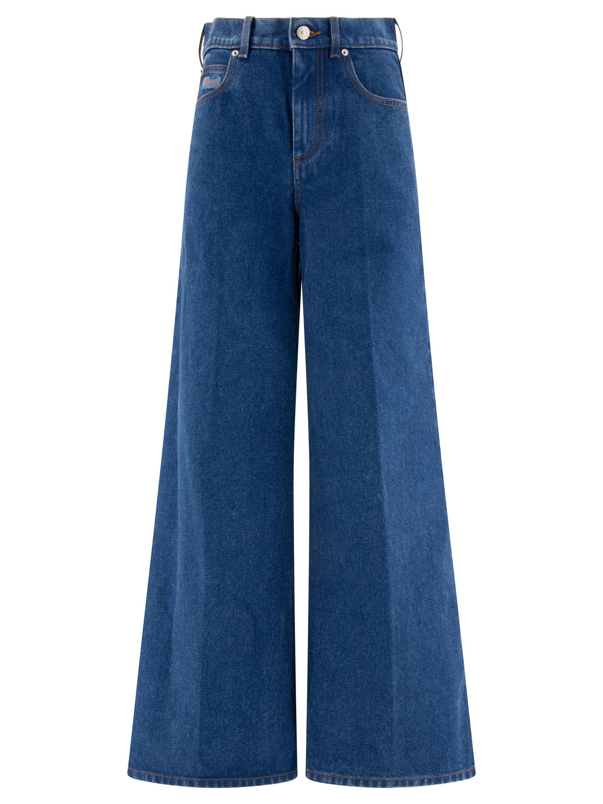 MARNI High-Waist Palazzo Cotton Jeans for Women