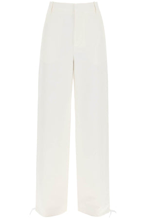 MARNI Relaxed Fit High-Waisted White Utility Pants for Women - Spring/Summer 2023 Collection