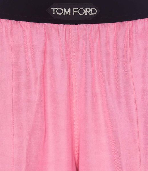 TOM FORD SILK PANTS FOR WOMEN IN PINK & PURPLE - SS23 COLLECTION