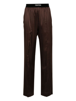 TOM FORD Luxurious Satin Silk Straight-Leg Pajama Pants