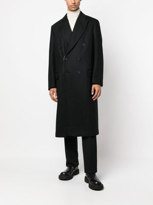 NEIL BARRETT Luxury Bi-Fabrication Double Layer Men's Coat