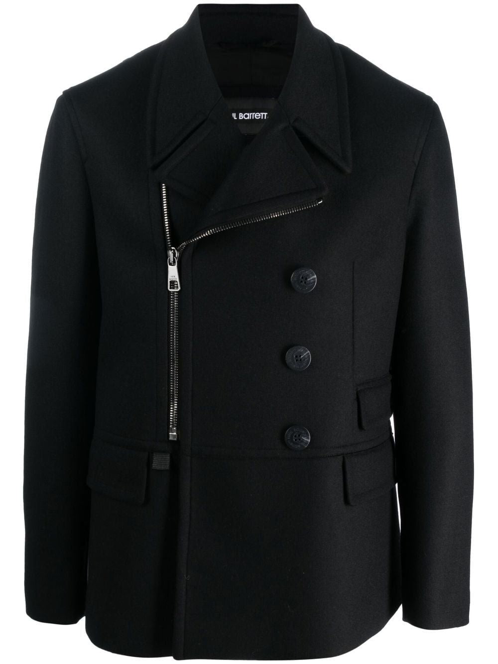 Áo khoác Peacoat nam màu đen cho mùa thu đông 22