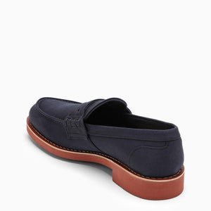 CHURCH'S Navy Blue Canvas Loafers for Men for SS24