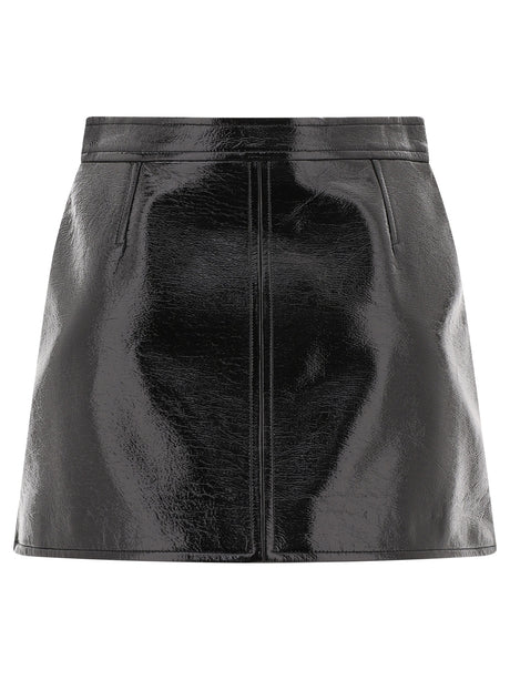 COURREGÈS Reimagined Vinyl Mini Skirt