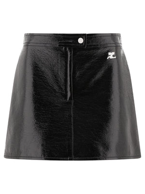 COURREGÈS Reimagined Vinyl Mini Skirt