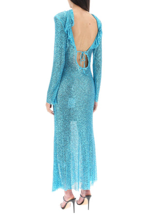 SELF-PORTRAIT Elegant Long-Sleeved Maxi Dress with Sequins & Beads for Women