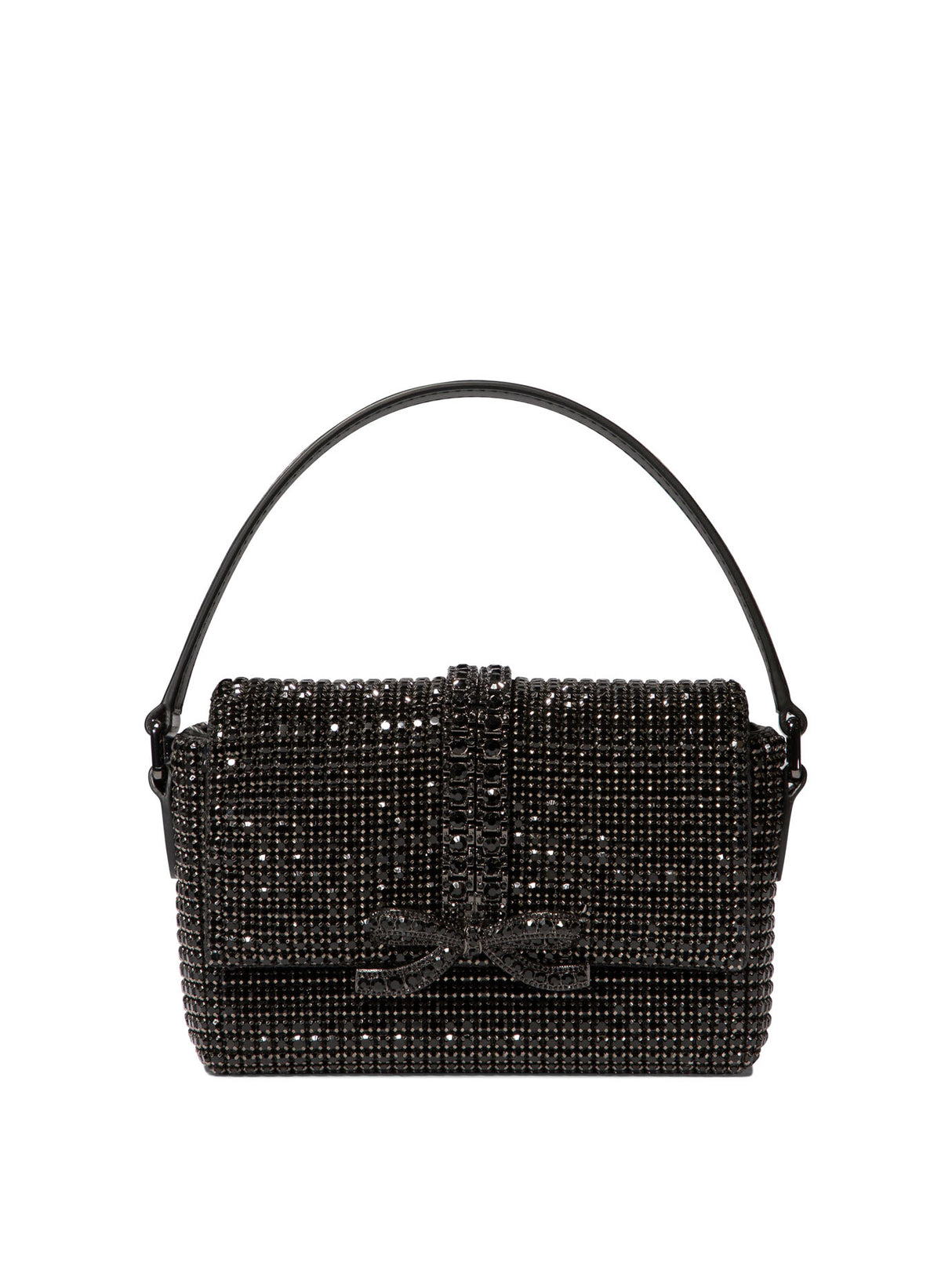 SELF-PORTRAIT Mini Black Rhinestone Shoulder Bag