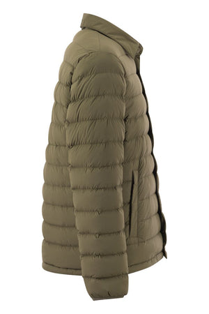 HERNO Men's Light Military Green Packable Shirt Down Jacket for FW23