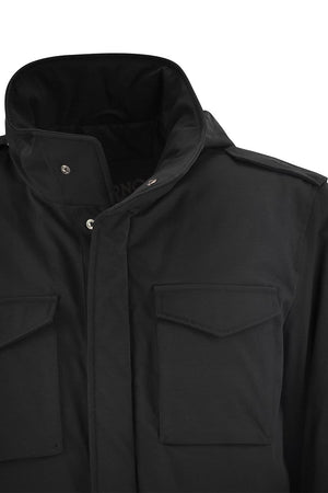 HERNO Classic Tailored Black Down Jacket for Men