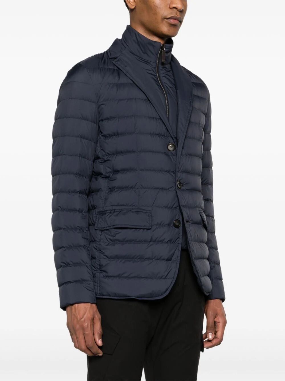 HERNO Nylon Down Jacket for Men - Navy - SS24