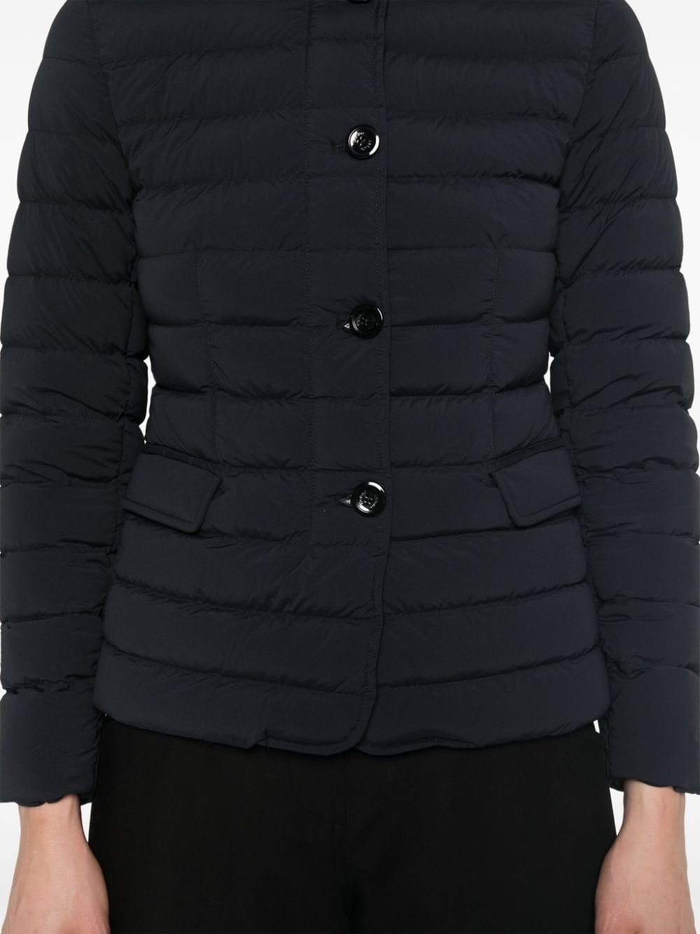 HERNO Elegant Quilted Nylon Down Jacket