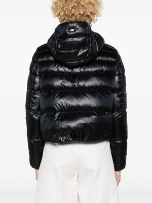 HERNO Elegant Short Puffer Jacket with Hood