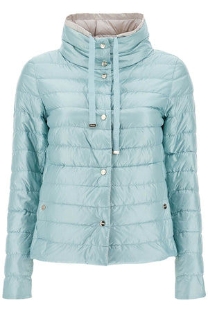 HERNO Mini Lightweight Puffer Jacket with Metal Buttons