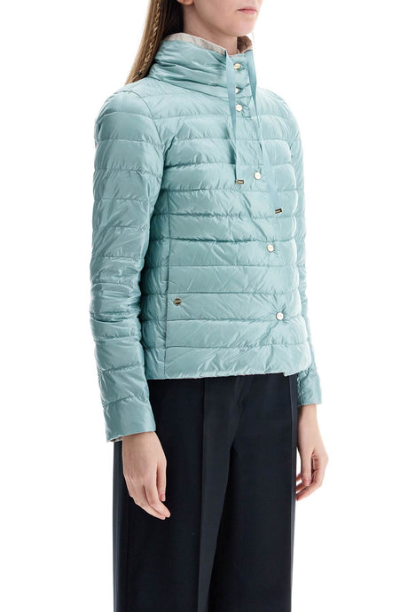 HERNO Mini Lightweight Puffer Jacket with Metal Buttons