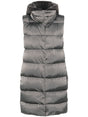 HERNO Padded Vest with Faux Fur Hood for Women