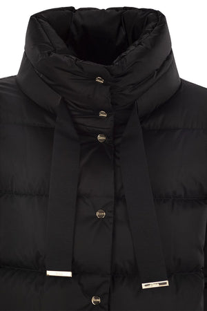 HERNO Chic Ring Collar Down Jacket