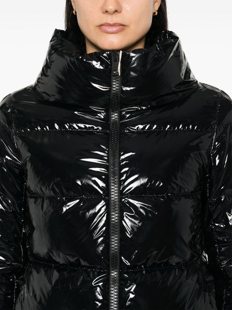 HERNO Shiny Effect Full Zip Down Jacket for Women