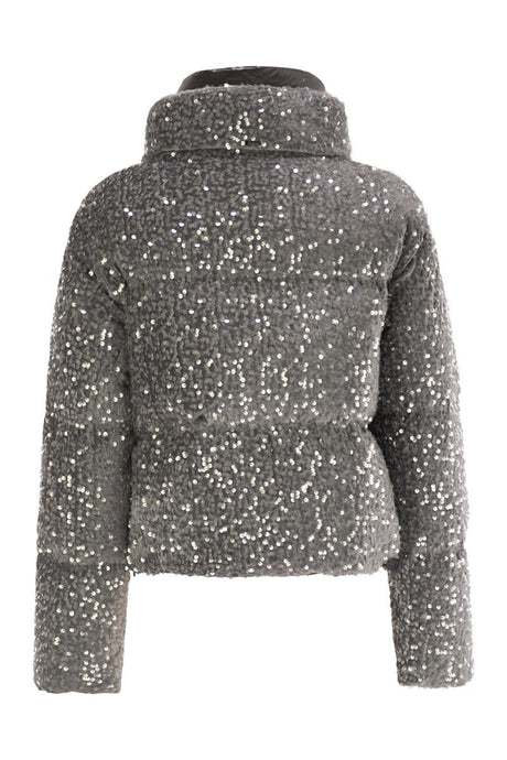 HERNO Mini Sequined Down Jacket