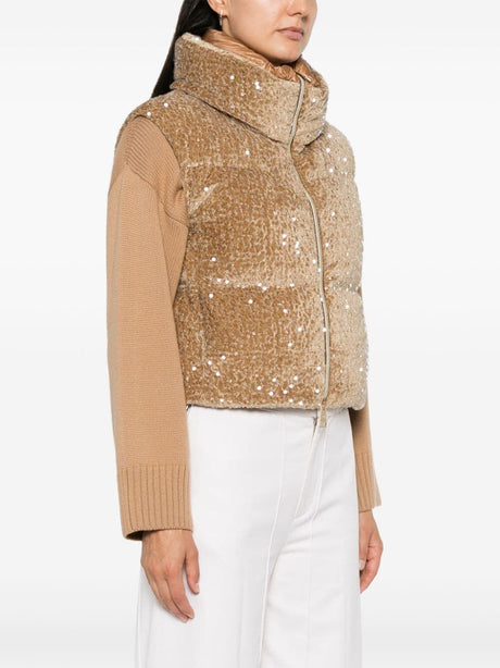 HERNO Sequined Women's Gilet Vest for FW24