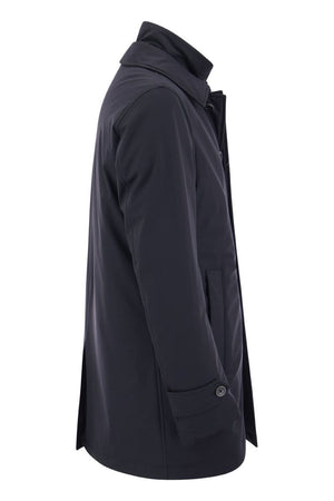 HERNO Men's Long Down Jacket - Windproof, Waterproof, and Breathable
