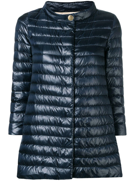 HERNO Black A-Shape Down Jacket for Women | SS24 Season