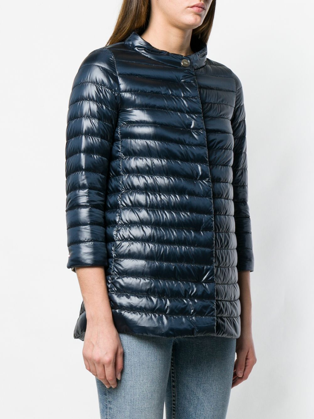 HERNO Black A-Shape Down Jacket for Women | SS24 Season