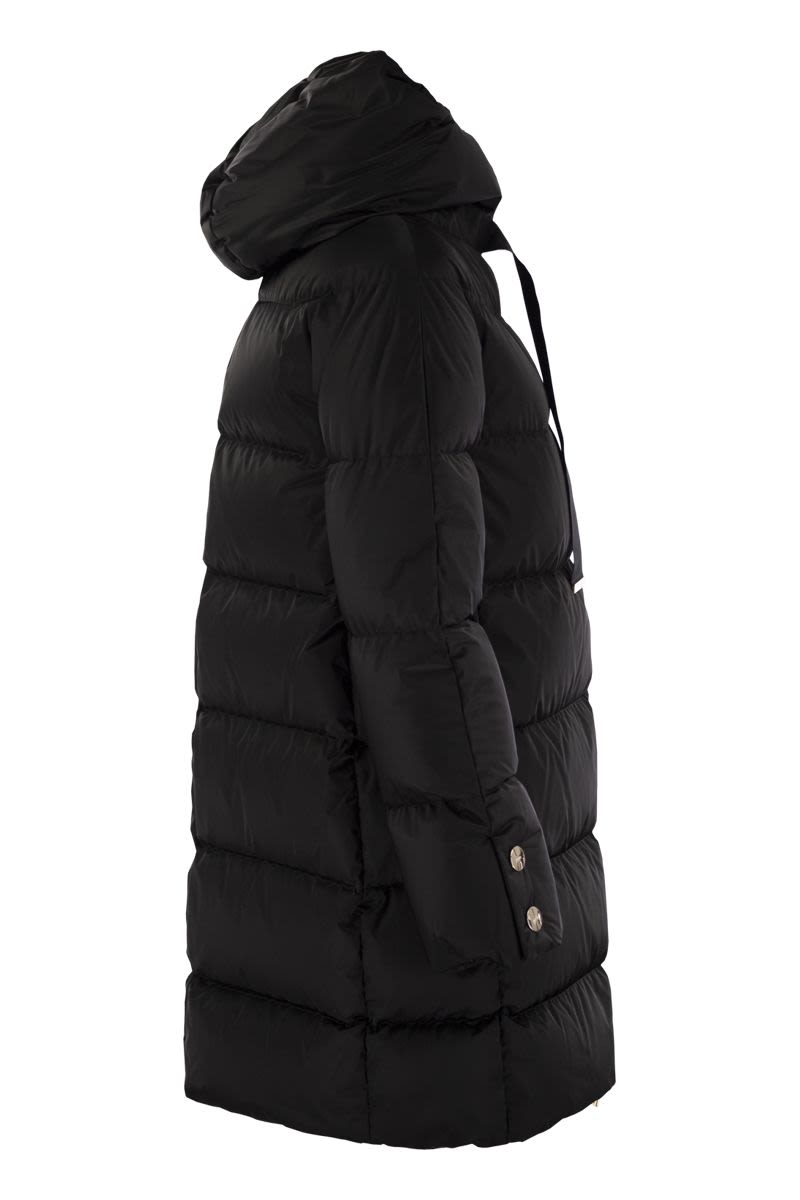 HERNO Elegant A-Shape Down Hooded Jacket