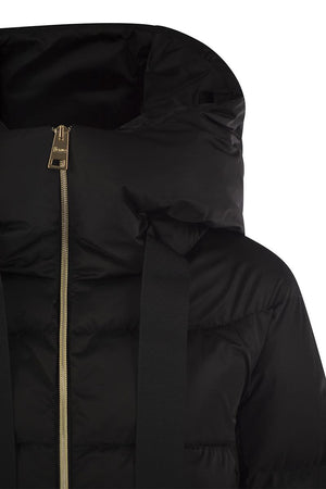 HERNO Elegant A-Shape Down Hooded Jacket