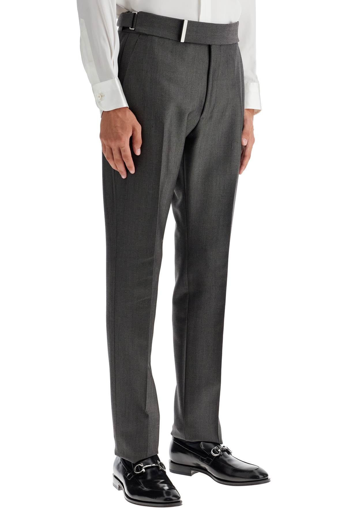 TOM FORD Atticus Slim-Fit Wool-Mohair Dress Trousers