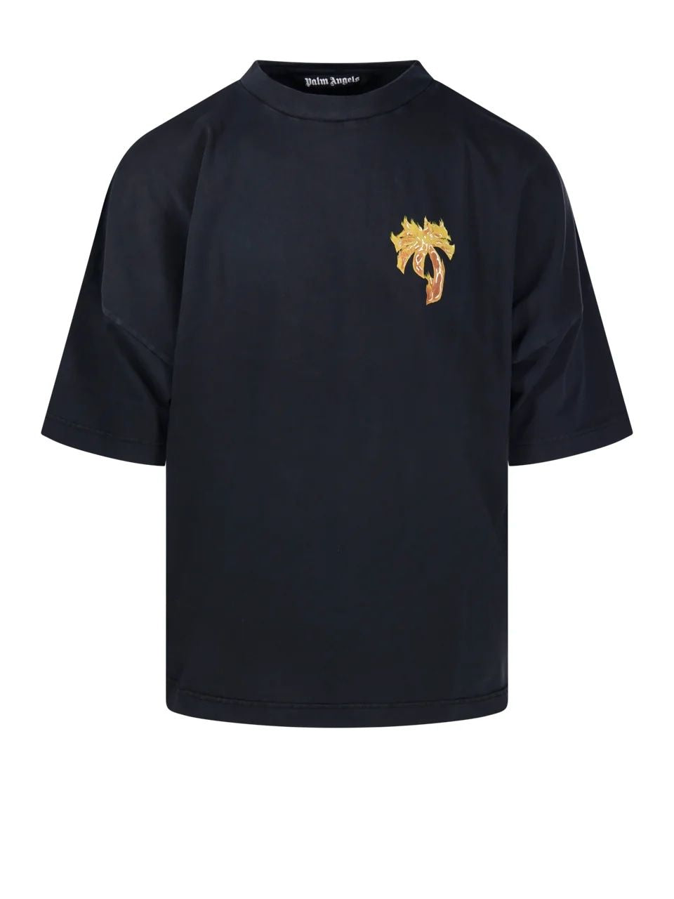 PALM ANGELS Burning Palm Graphic Cotton Tee