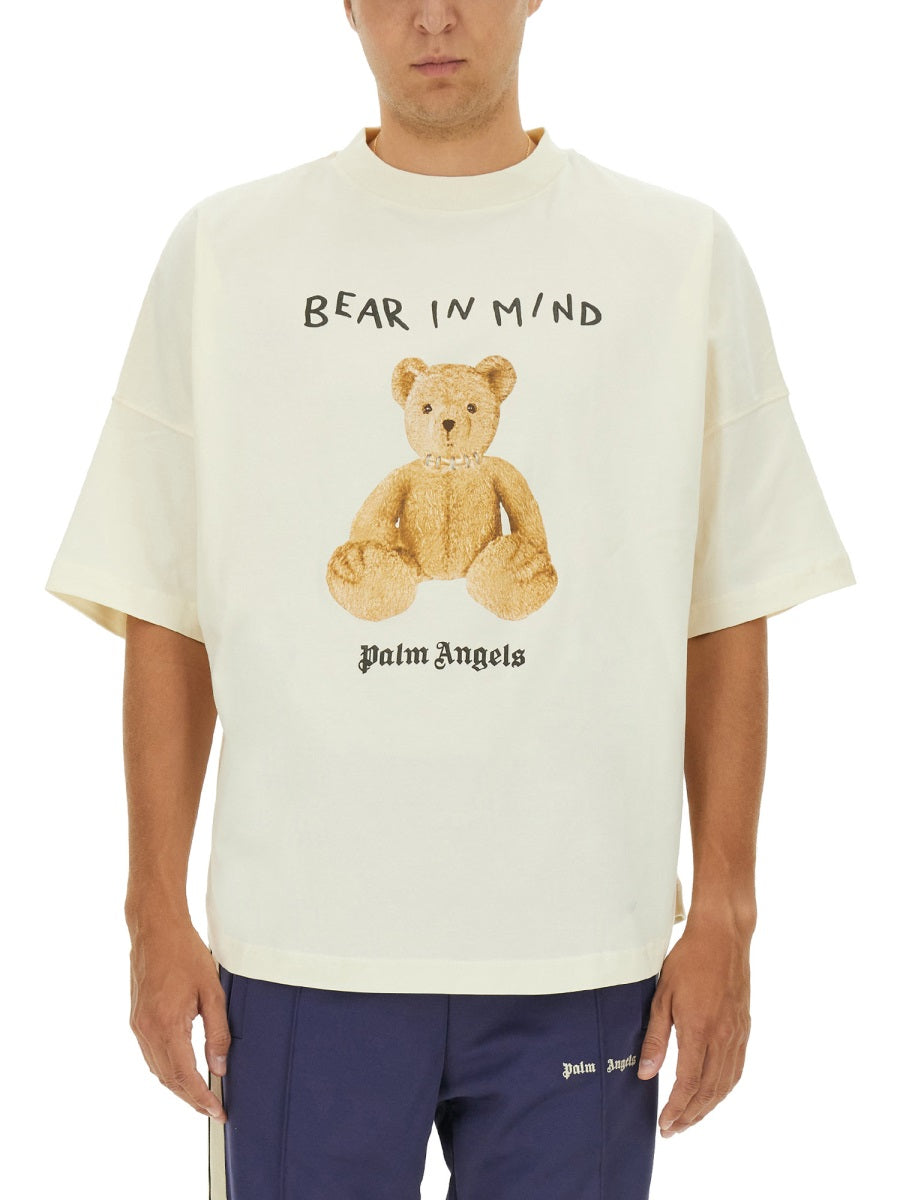 PALM ANGELS Mini Bear Graphic T-Shirt - Size L