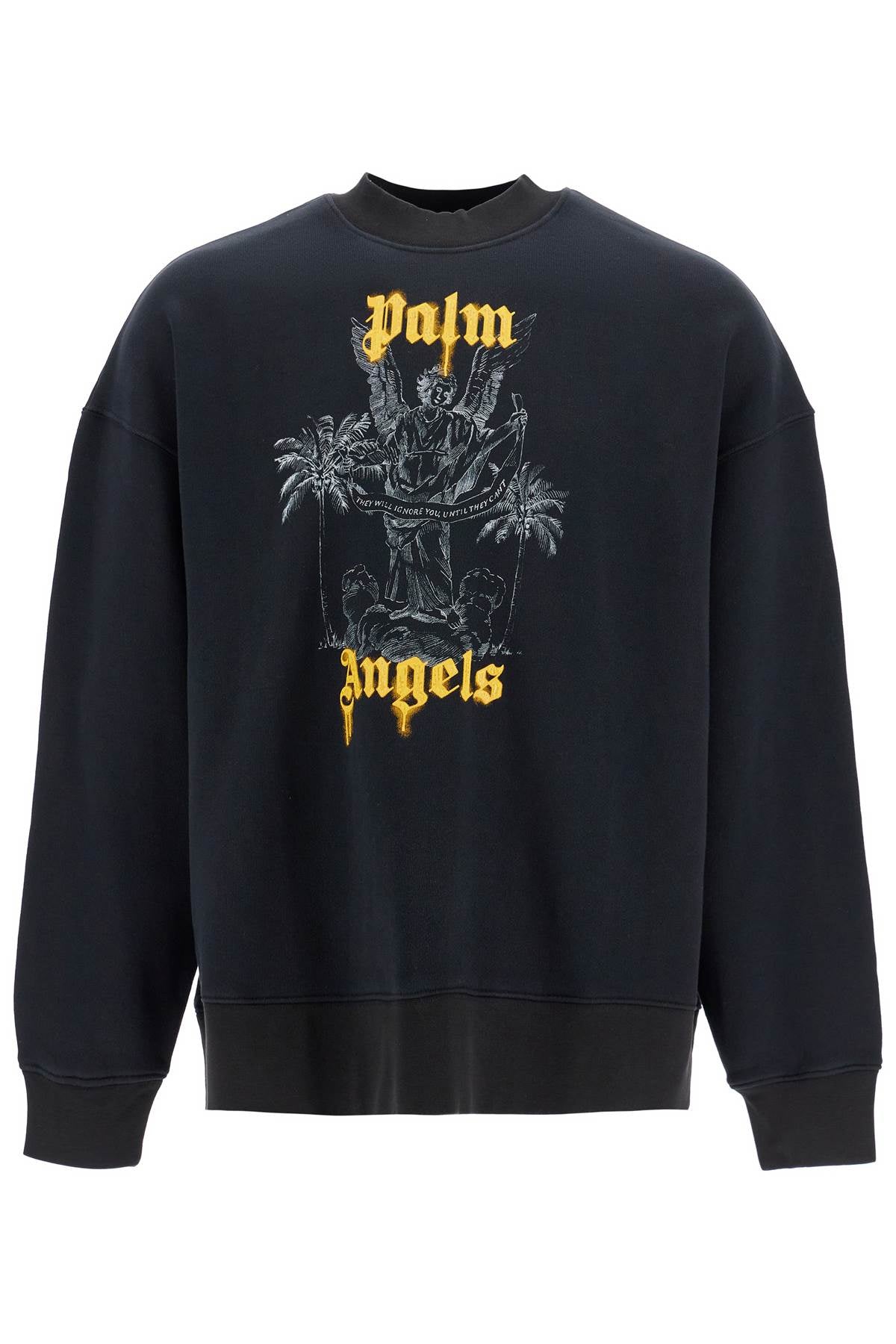 PALM ANGELS Contrast Print Sweatshirt - Comfortable Fit, Size L