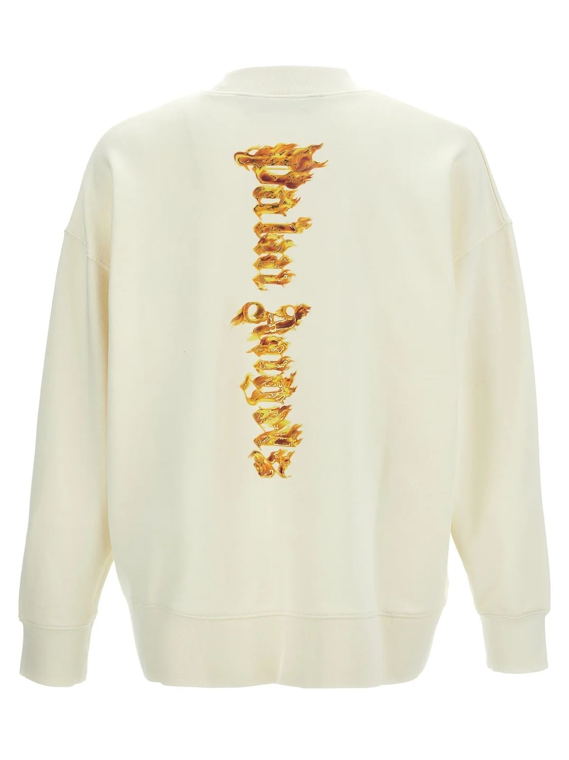 PALM ANGELS Burning Palm Cotton Crewneck Sweater